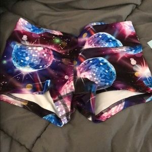 Disco ball fleo shorts